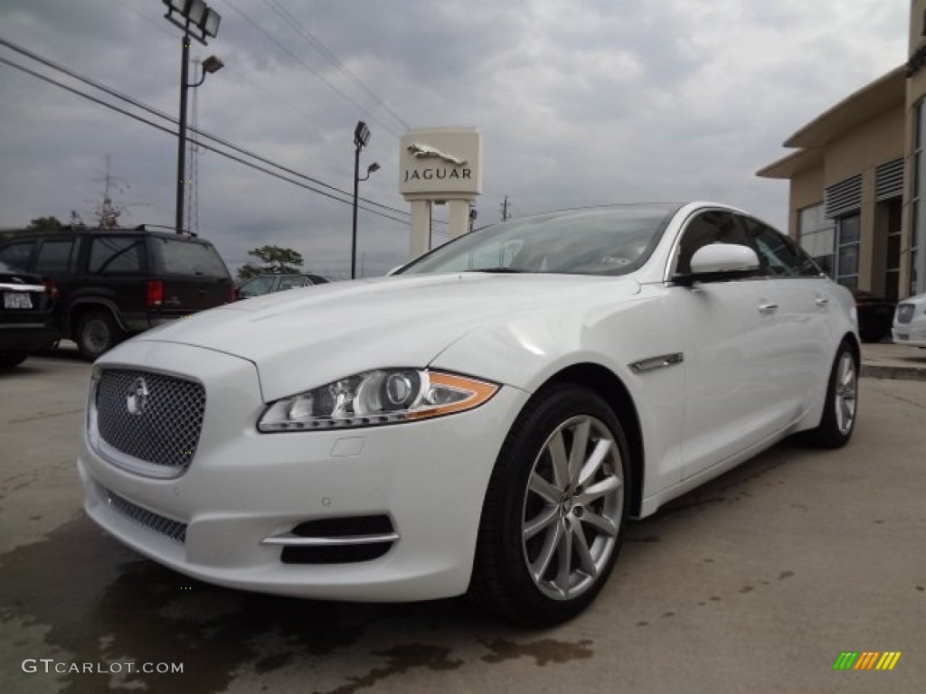 Polaris White 2013 Jaguar XJ XJ Exterior Photo #77563187