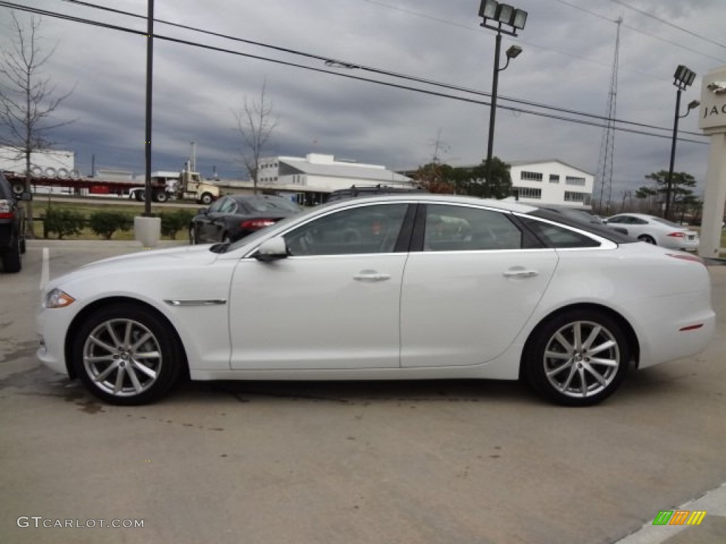 Polaris White 2013 Jaguar XJ XJ Exterior Photo #77563230