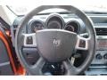 2011 Dodge Nitro Dark Slate Gray/Orange Interior Steering Wheel Photo