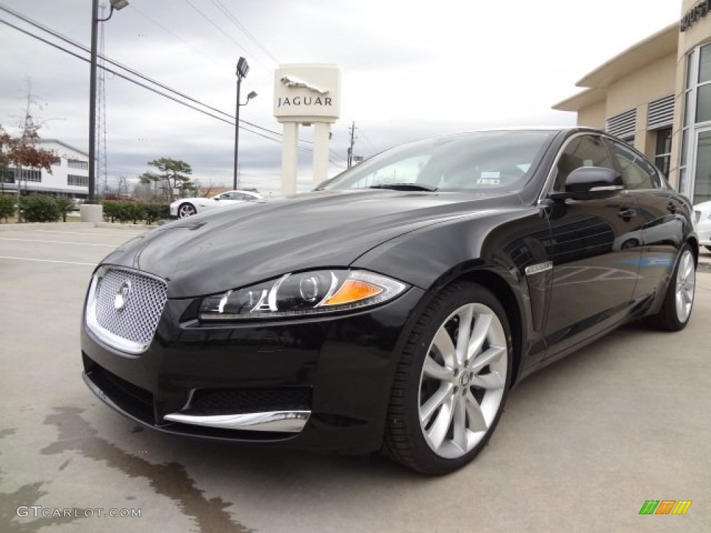 Ultimate Black Metallic 2013 Jaguar XF 3.0 Exterior Photo #77563710