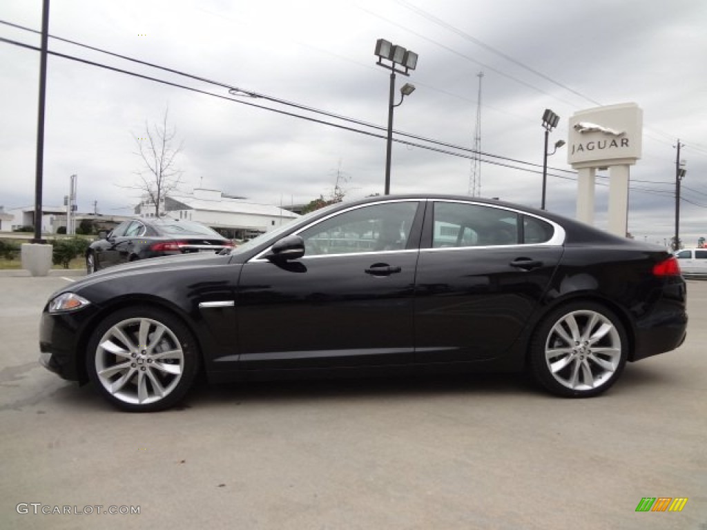 Ultimate Black Metallic 2013 Jaguar XF 3.0 Exterior Photo #77563752