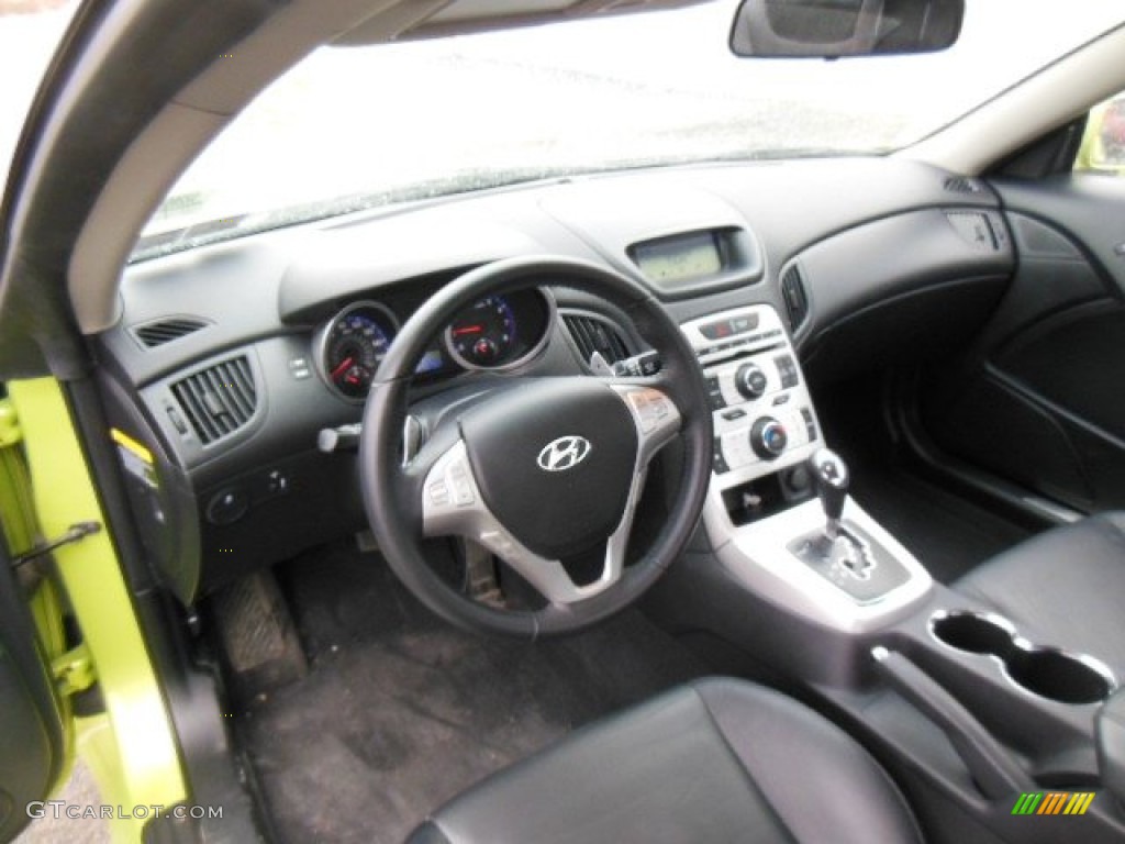 Black Interior 2010 Hyundai Genesis Coupe 3.8 Coupe Photo #77563839