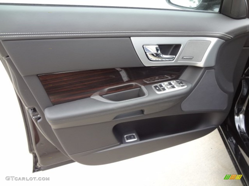 2013 Jaguar XF 3.0 Warm Charcoal Door Panel Photo #77563947