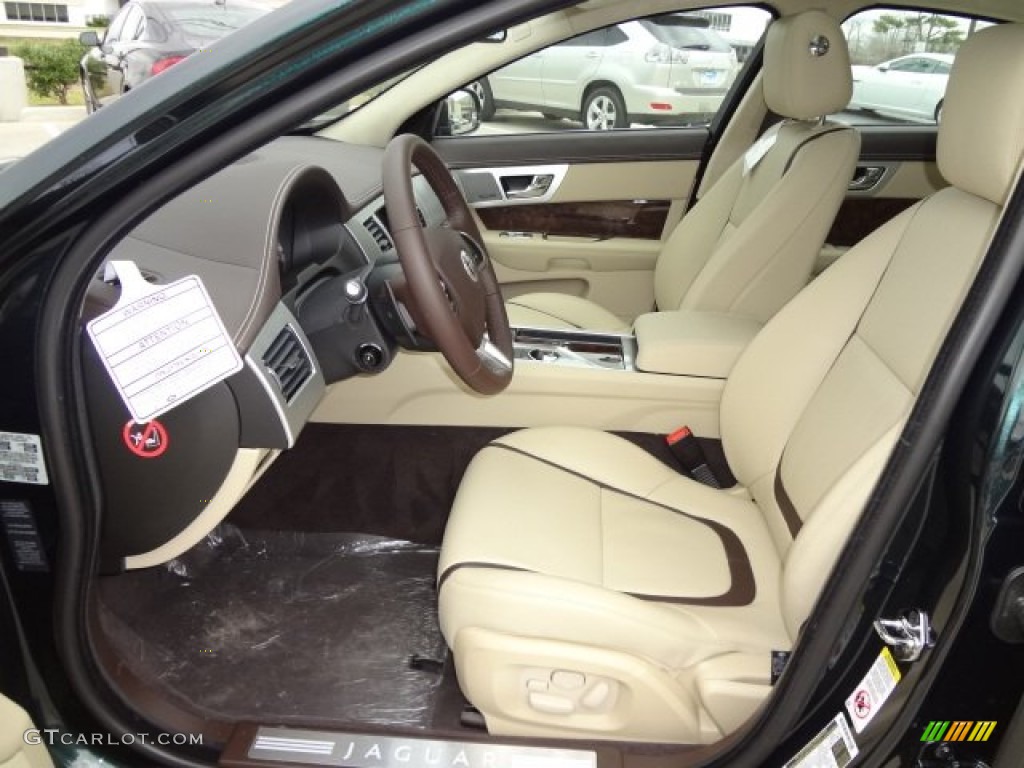 Barley/Truffle Interior 2013 Jaguar XF 3.0 Photo #77564169