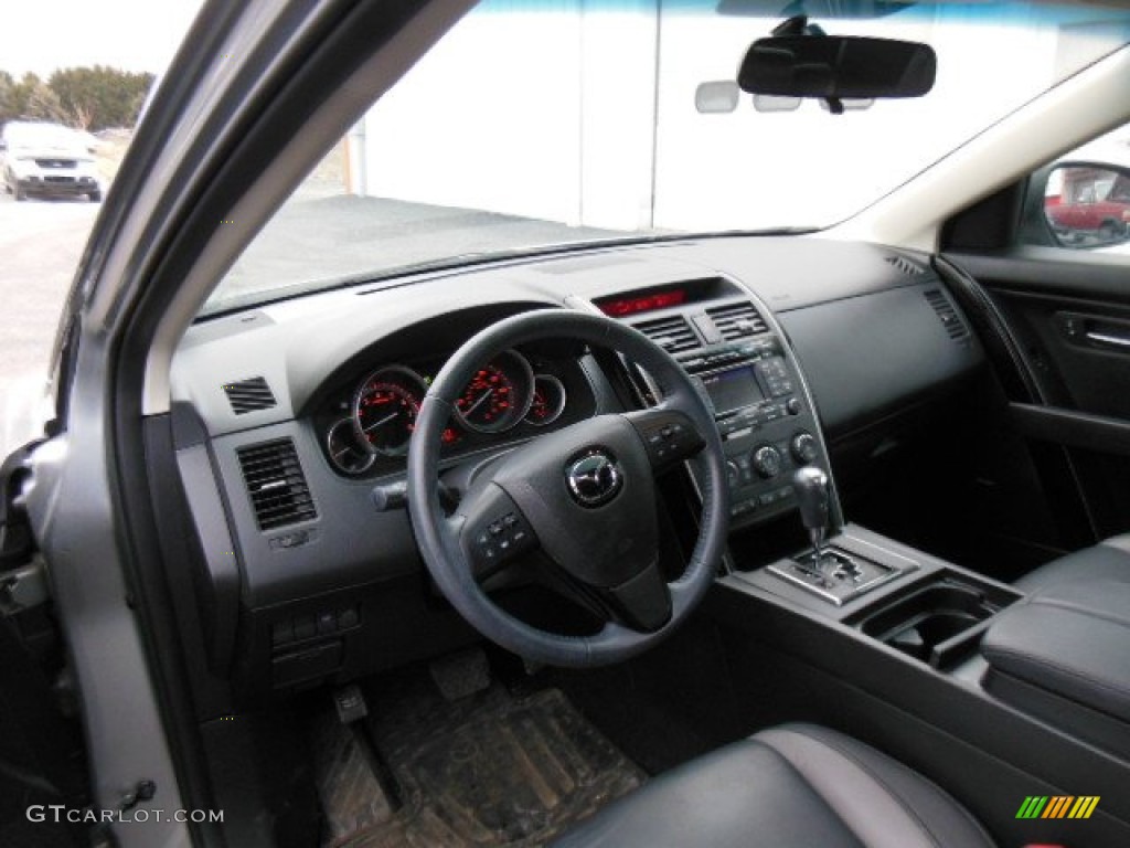 Black Interior 2011 Mazda CX-9 Touring AWD Photo #77564309