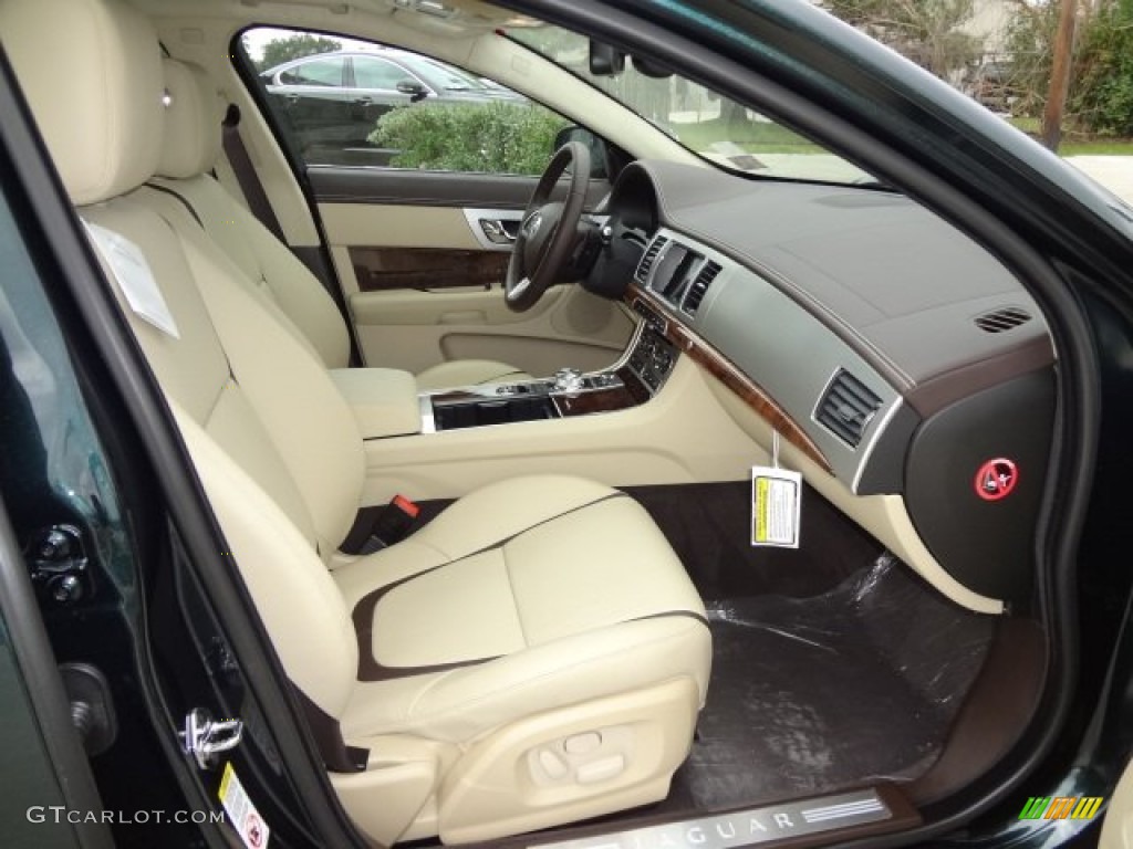 Barley/Truffle Interior 2013 Jaguar XF 3.0 Photo #77564362