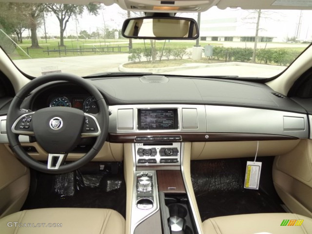 2013 Jaguar XF 3.0 Barley/Warm Charcoal Dashboard Photo #77564661