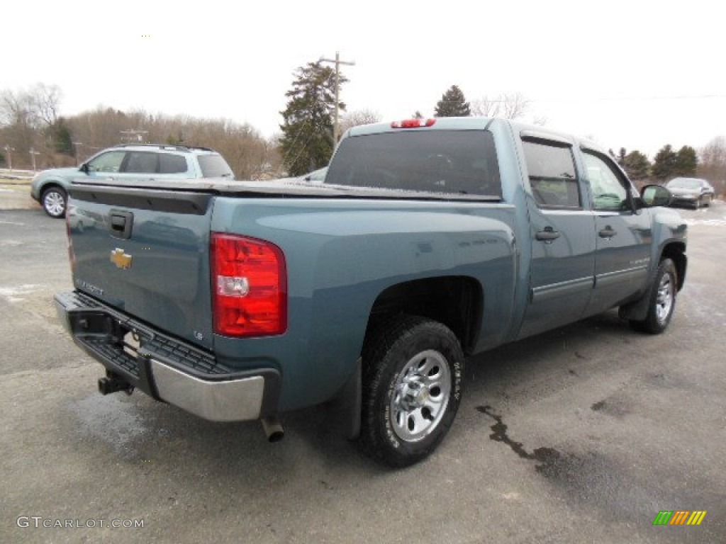 2009 Silverado 1500 LS Crew Cab - Blue Granite Metallic / Dark Titanium photo #6