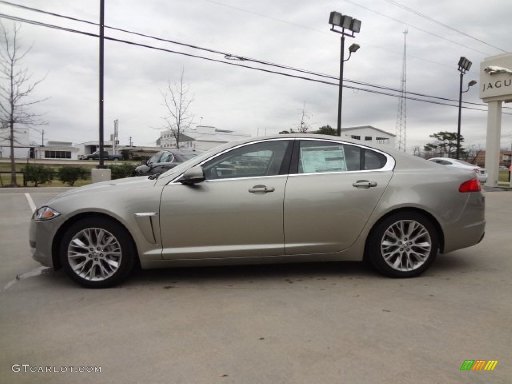 Cashmere Metallic 2013 Jaguar XF 3.0 Exterior Photo #77564745