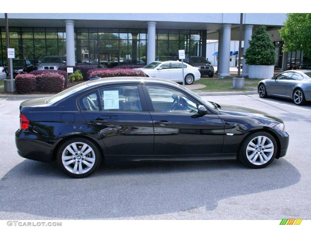 2008 3 Series 328i Sedan - Black Sapphire Metallic / Beige photo #8