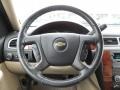 2007 Chevrolet Tahoe Light Cashmere/Ebony Interior Steering Wheel Photo