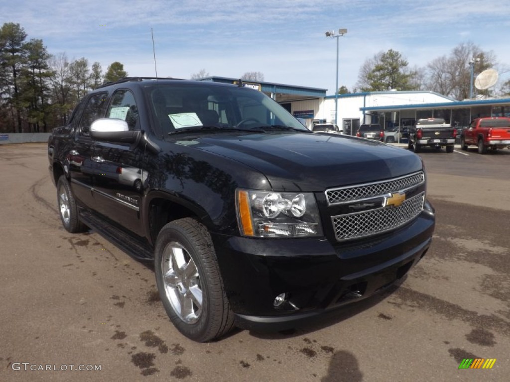 Black 2013 Chevrolet Avalanche LTZ 4x4 Black Diamond Edition Exterior Photo #77565045