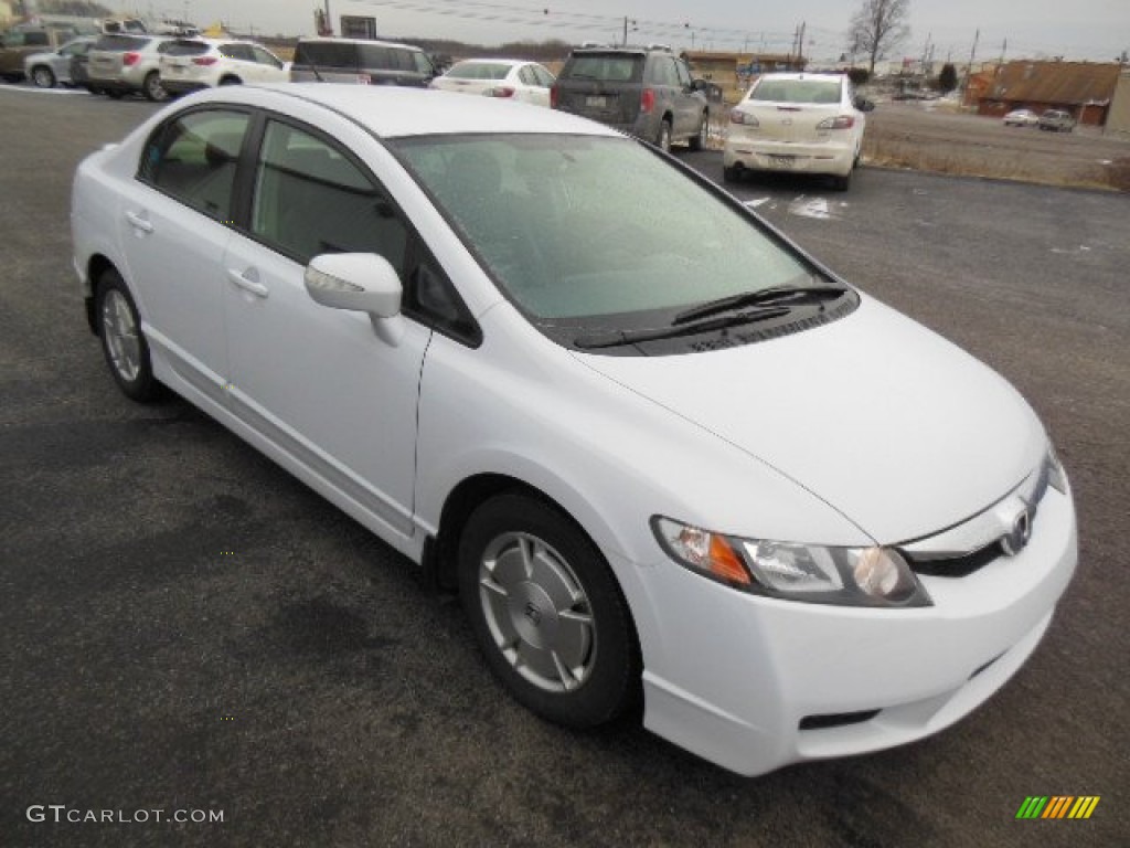 2010 Spectrum White Pearl Honda Civic Hybrid Sedan 77556141 Photo 4