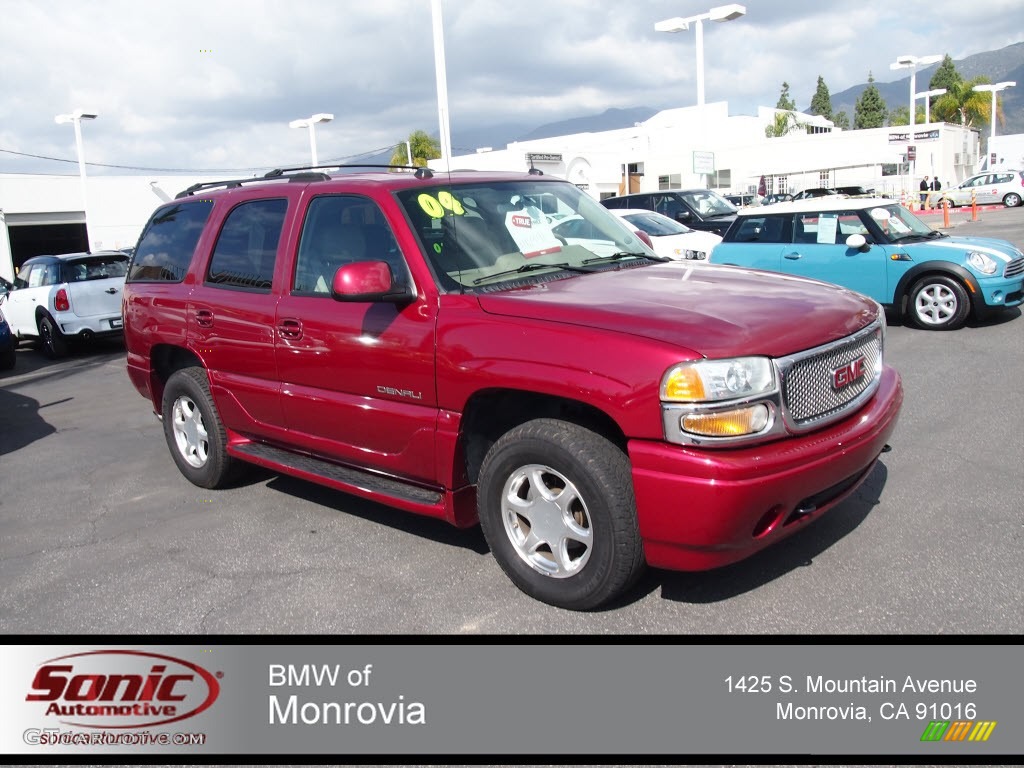 2004 Yukon Denali AWD - Sport Red Metallic / Sandstone photo #1