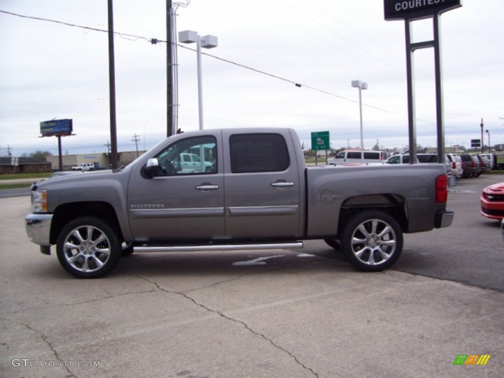 2013 Silverado 1500 LT Crew Cab - Graystone Metallic / Ebony photo #4