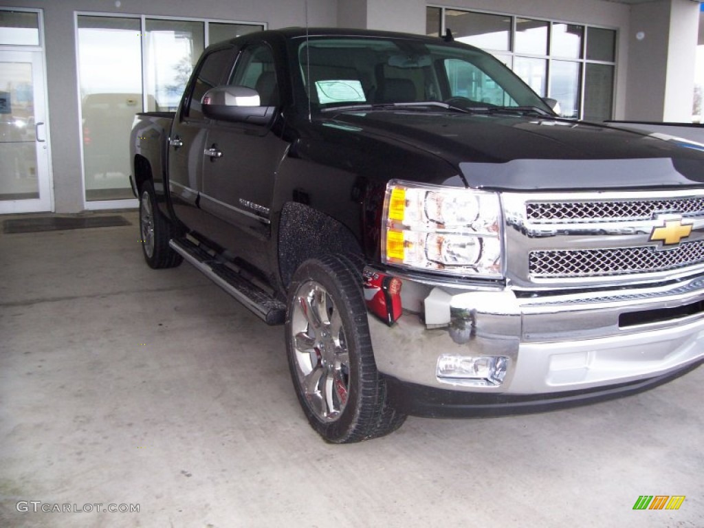 2013 Silverado 1500 LT Crew Cab - Black / Ebony photo #3