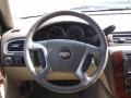 2013 Chevrolet Tahoe Light Cashmere/Dark Cashmere Interior Steering Wheel Photo