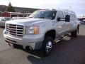 2008 Silver Birch Metallic GMC Sierra 3500HD SLT Crew Cab 4x4 Dually  photo #3