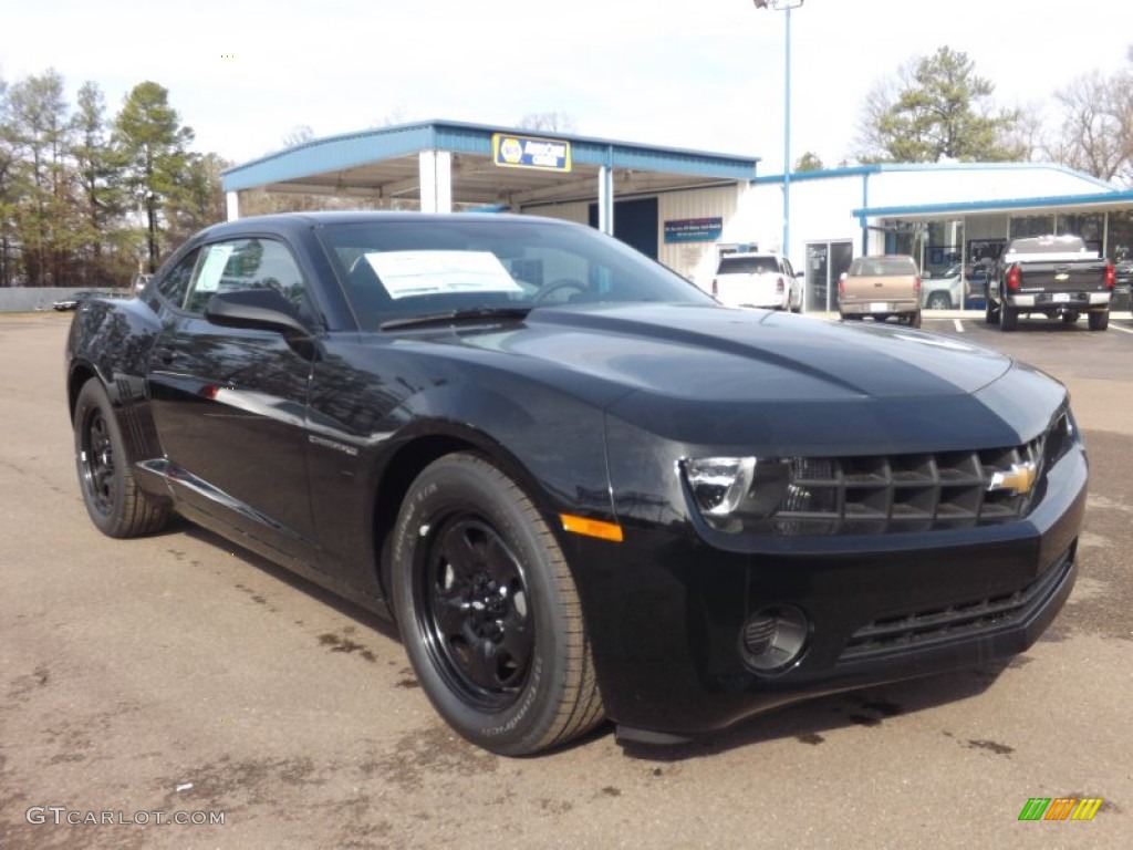 2013 Camaro LS Coupe - Black / Black photo #1