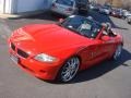 2003 Bright Red BMW Z4 3.0i Roadster  photo #10