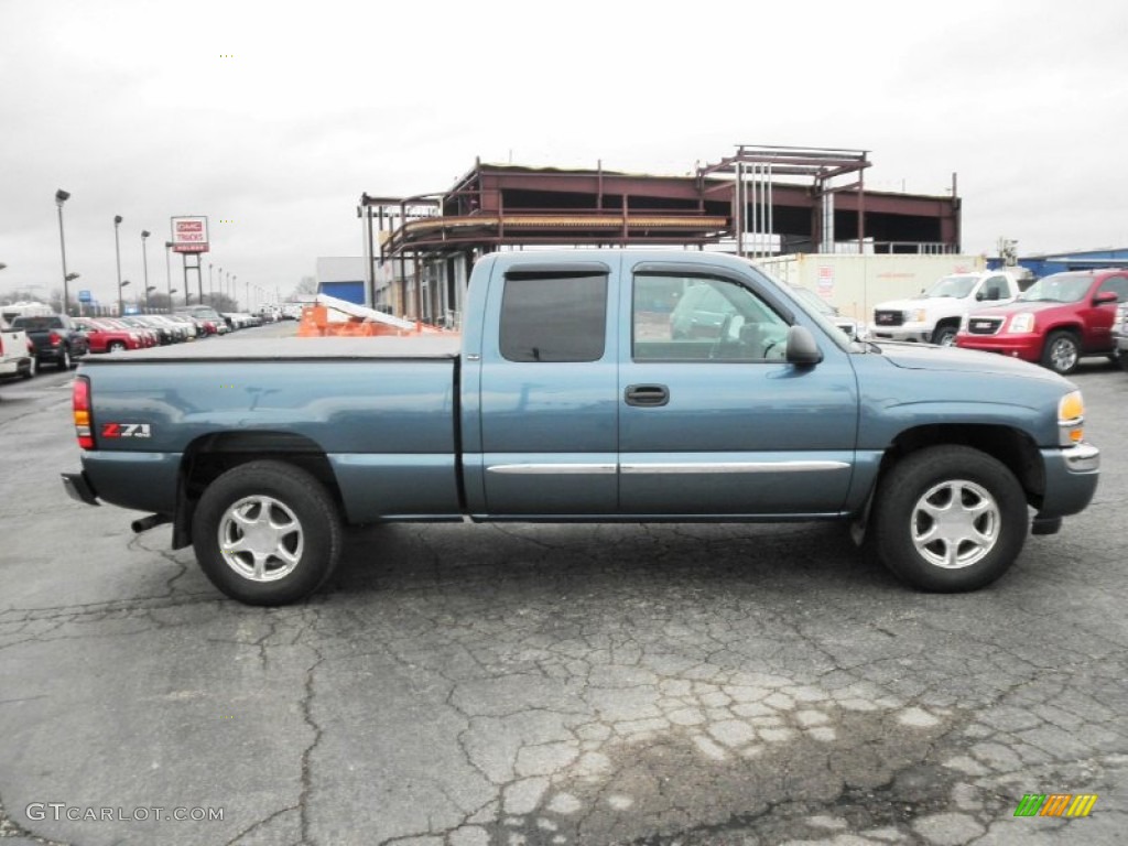 2006 Sierra 1500 SLE Extended Cab 4x4 - Stealth Gray Metallic / Dark Pewter photo #1