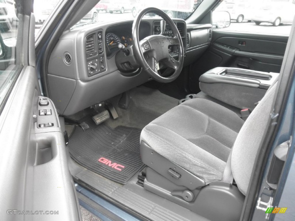 Dark Pewter Interior 2006 GMC Sierra 1500 SLE Extended Cab 4x4 Photo #77572388
