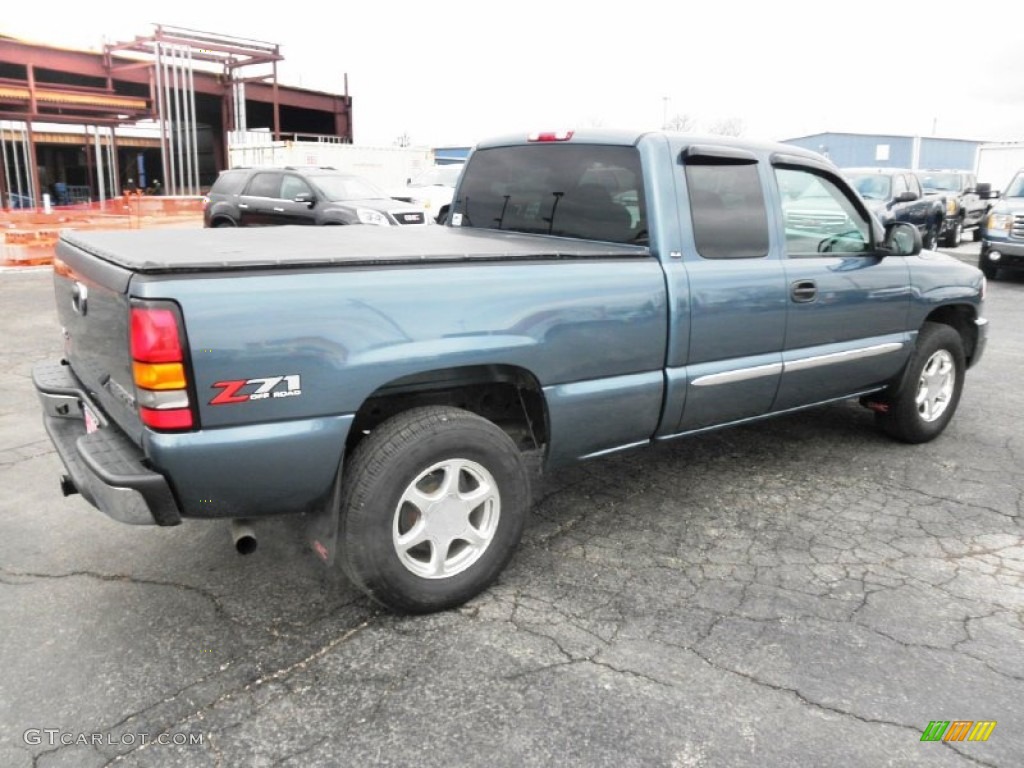 Stealth Gray Metallic 2006 GMC Sierra 1500 SLE Extended Cab 4x4 Exterior Photo #77572680