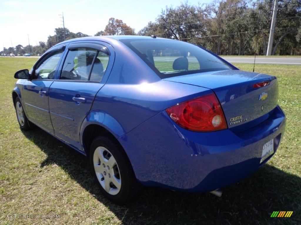 2008 Cobalt LS Sedan - Blue Flash Metallic / Gray photo #3