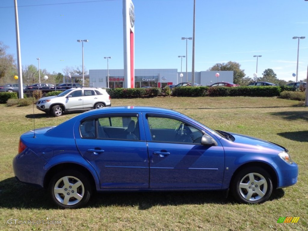 2008 Cobalt LS Sedan - Blue Flash Metallic / Gray photo #9