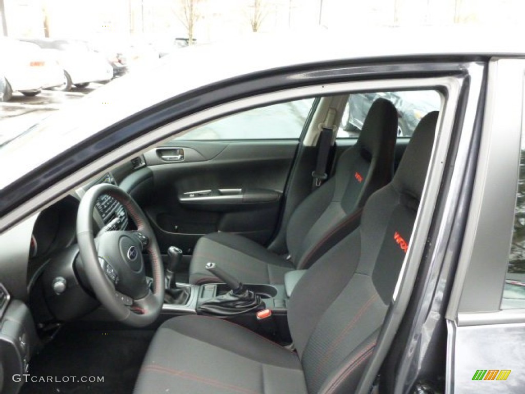 Carbon Black Interior 2011 Subaru Impreza WRX Wagon Photo #77573697