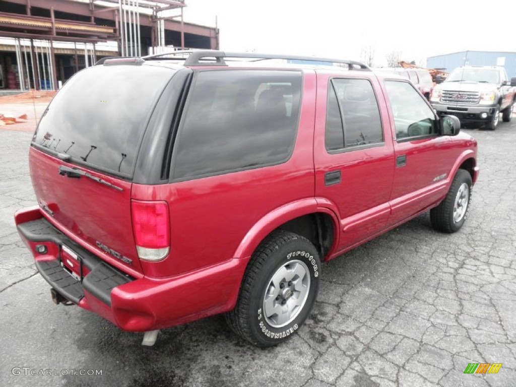 Dark Cherry Red Metallic 2002 Chevrolet Blazer LS 4x4 Exterior Photo #77574642