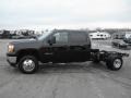 Onyx Black - Sierra 3500HD SLE Crew Cab Chassis 4x4 Dually Photo No. 4