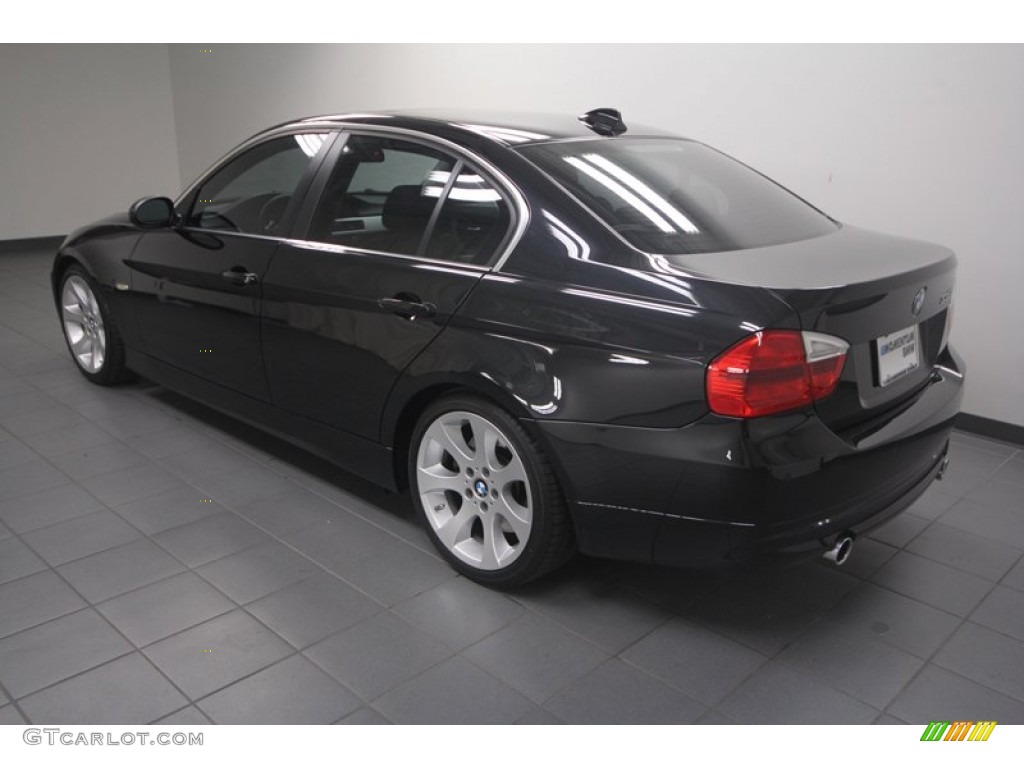 2008 3 Series 335i Sedan - Black Sapphire Metallic / Black photo #5