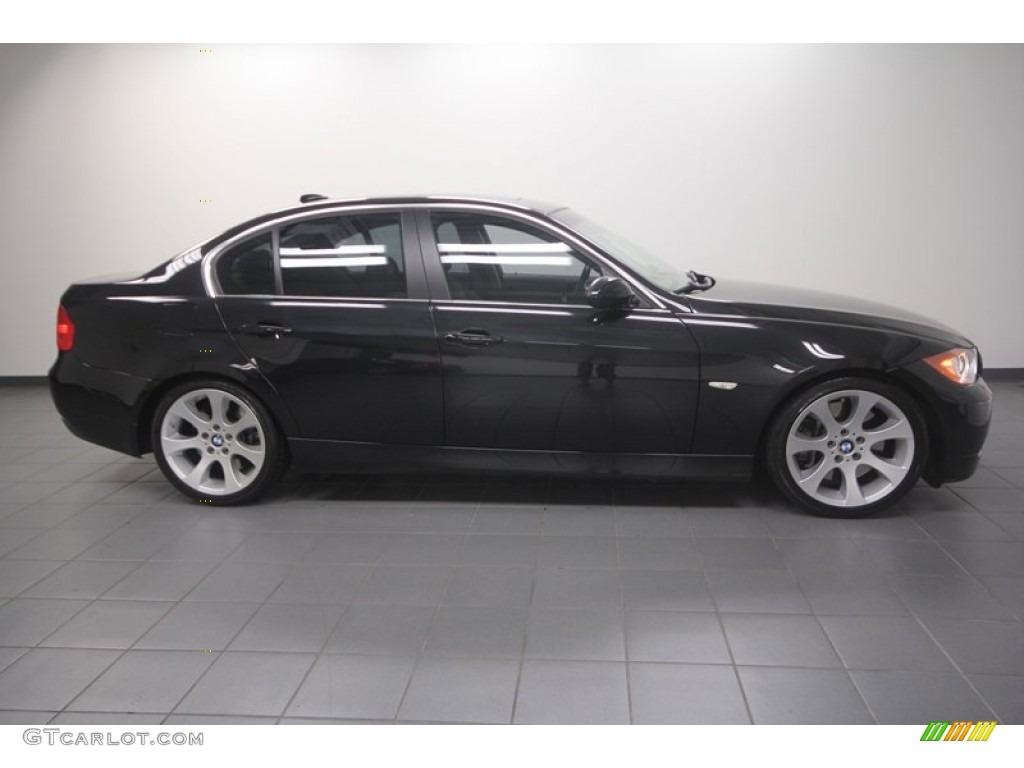 2008 3 Series 335i Sedan - Black Sapphire Metallic / Black photo #7
