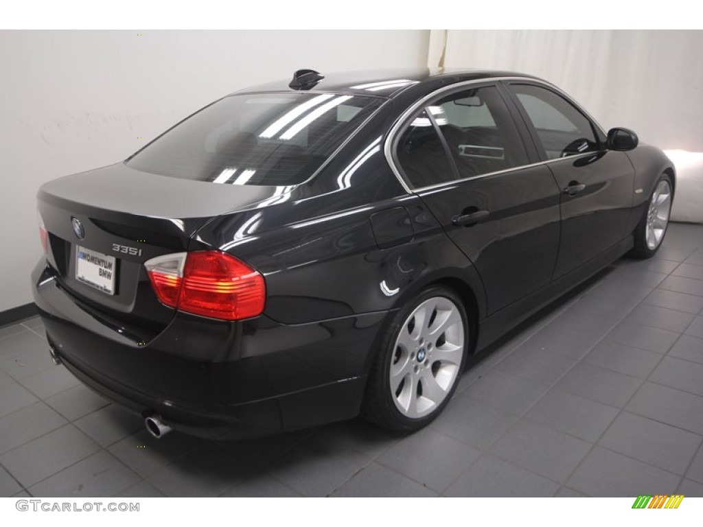 2008 3 Series 335i Sedan - Black Sapphire Metallic / Black photo #11