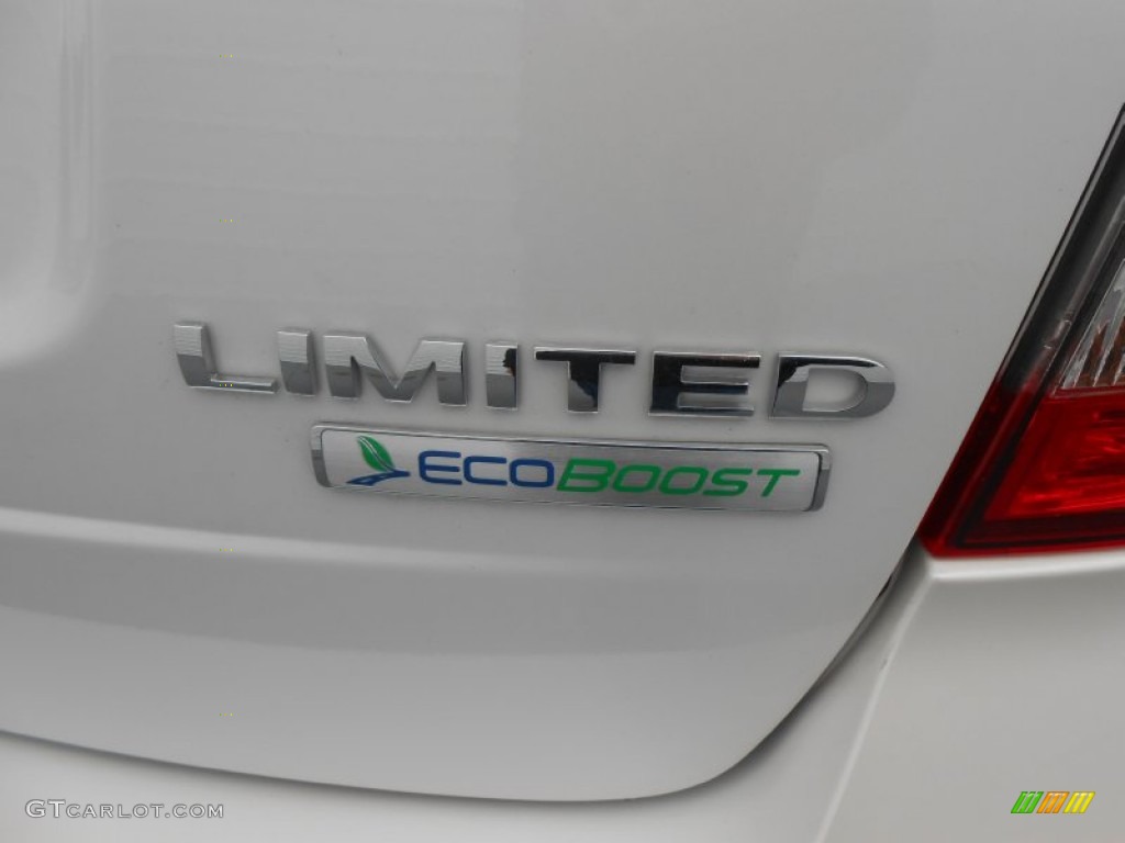 2013 Edge Limited EcoBoost - White Platinum Tri-Coat / Medium Light Stone photo #17
