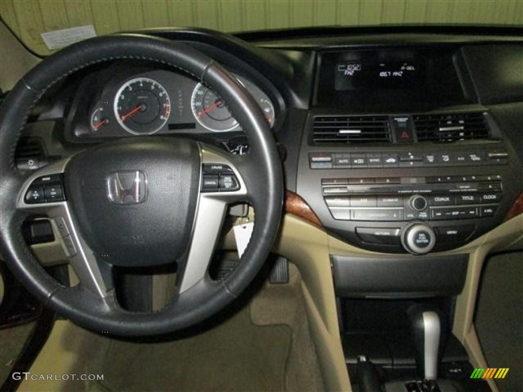 2012 Accord EX-L V6 Sedan - Basque Red Pearl II / Ivory photo #13