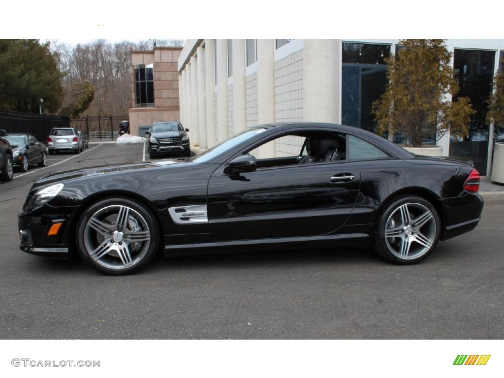 Black 2011 Mercedes-Benz SL 63 AMG Roadster Exterior Photo #77576296