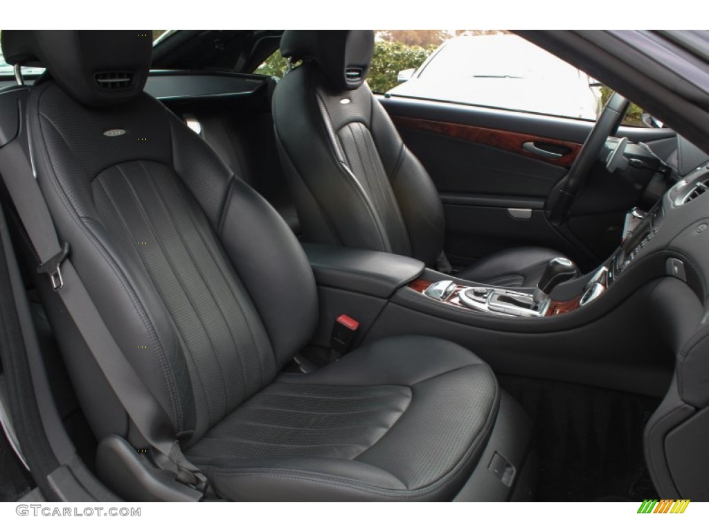 Black Interior 2011 Mercedes-Benz SL 63 AMG Roadster Photo #77576493
