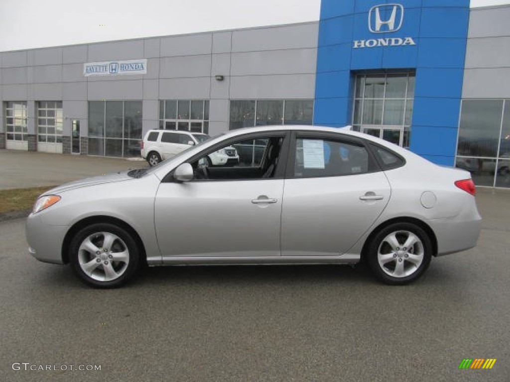 2009 Elantra SE Sedan - Quicksilver / Black photo #2