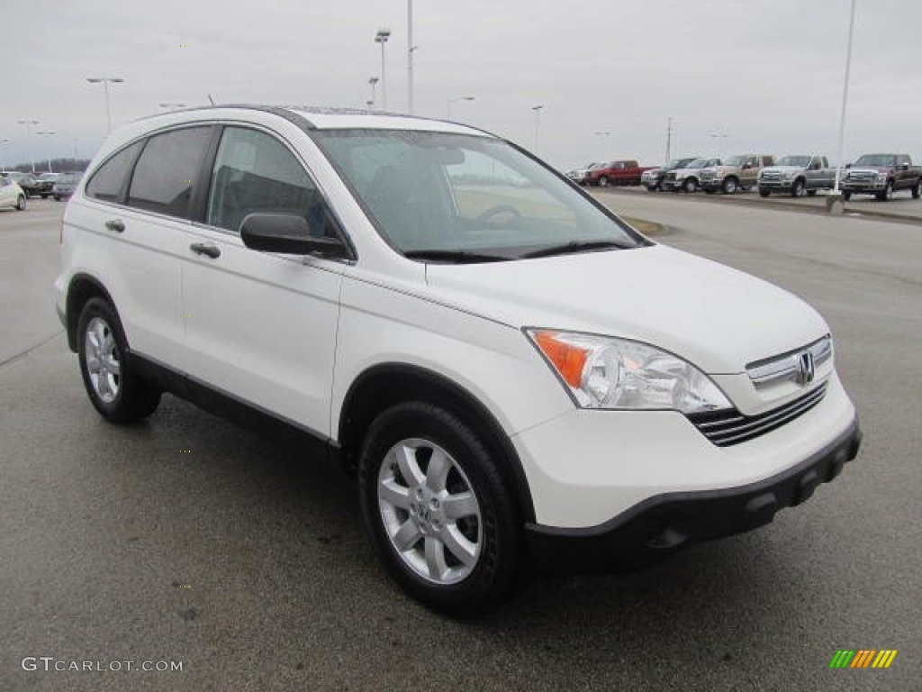 2008 CR-V EX 4WD - Taffeta White / Gray photo #4