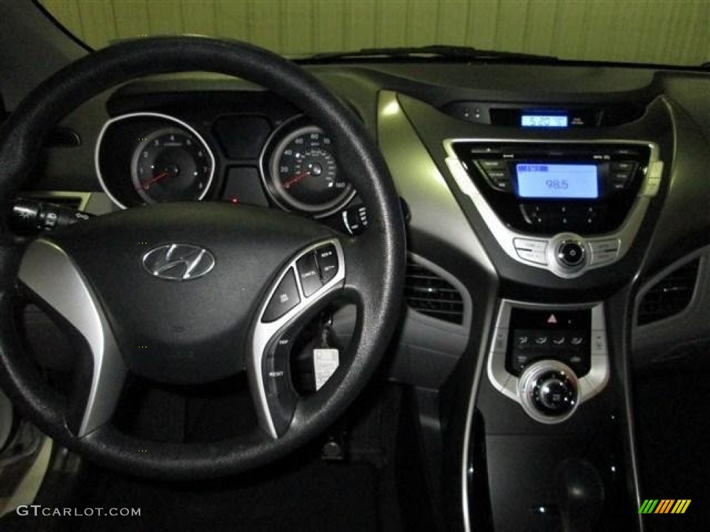 2012 Hyundai Elantra GLS Gray Dashboard Photo #77577258
