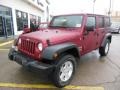 2013 Deep Cherry Red Crystal Pearl Jeep Wrangler Unlimited Sport S 4x4  photo #2