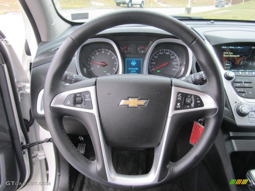2012 Chevrolet Equinox LT Jet Black Steering Wheel Photo #77577927