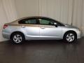 Alabaster Silver Metallic 2013 Honda Civic LX Sedan Exterior