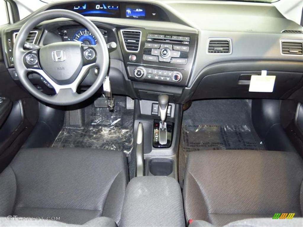 2013 Honda Civic LX Sedan Black Dashboard Photo #77578461