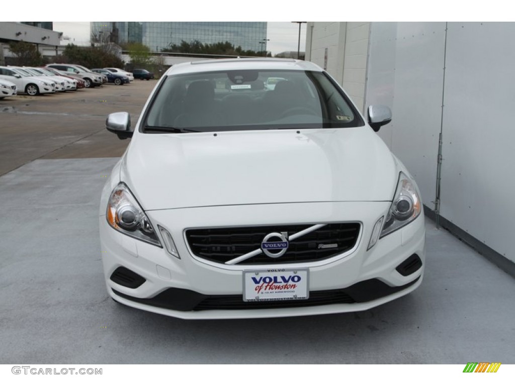 2013 S60 R-Design AWD - Ice White / R Design Black photo #2