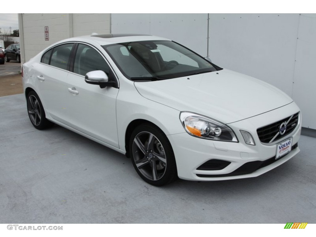 2013 S60 R-Design AWD - Ice White / R Design Black photo #3