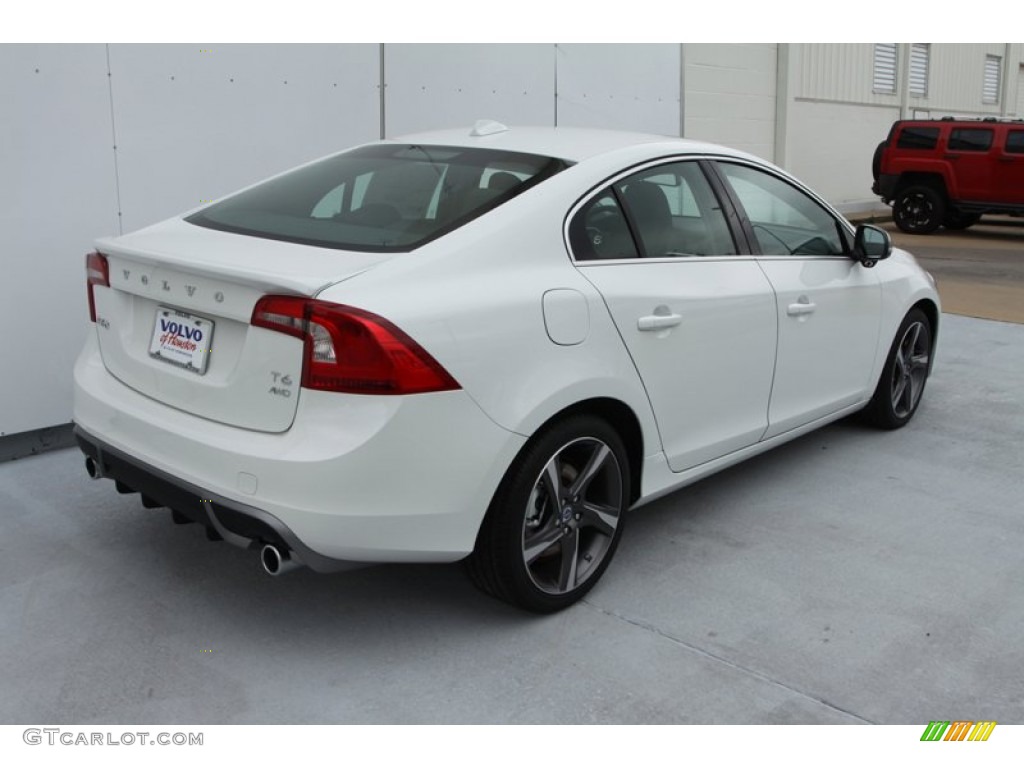 2013 S60 R-Design AWD - Ice White / R Design Black photo #7
