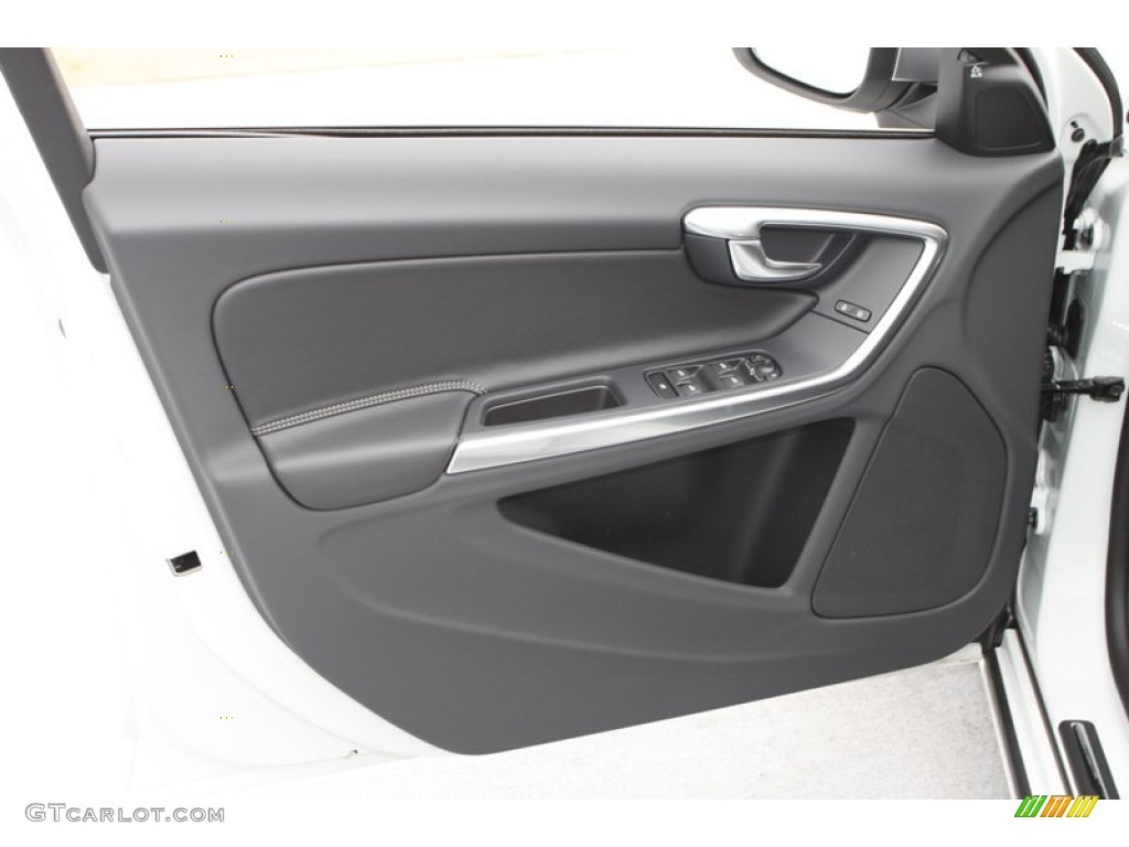 2013 Volvo S60 R-Design AWD R Design Black Door Panel Photo #77580006